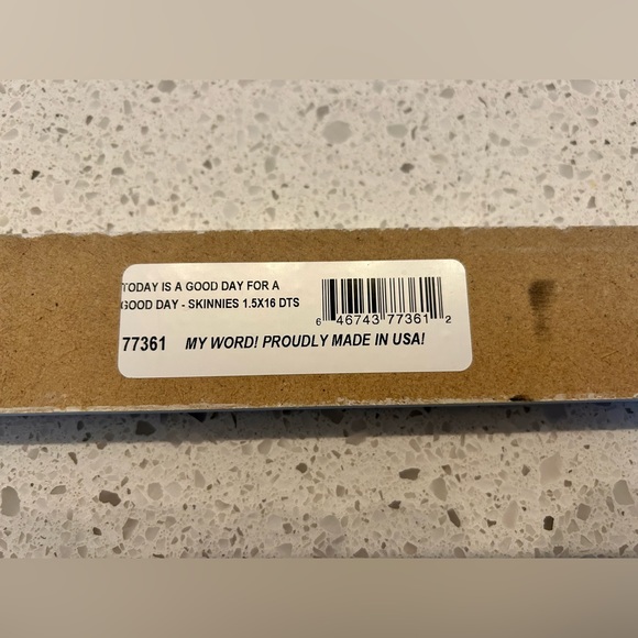 My word! “Today is a good day for a good day”standup sign, NWOT - Picture 4 of 4